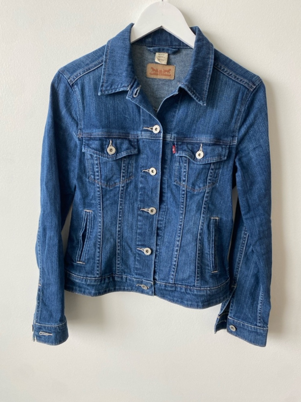 Levi's Dark Blue Denim Button-Front Jacket